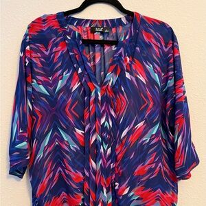 a.n.a Women's Multicolor Patterned Top